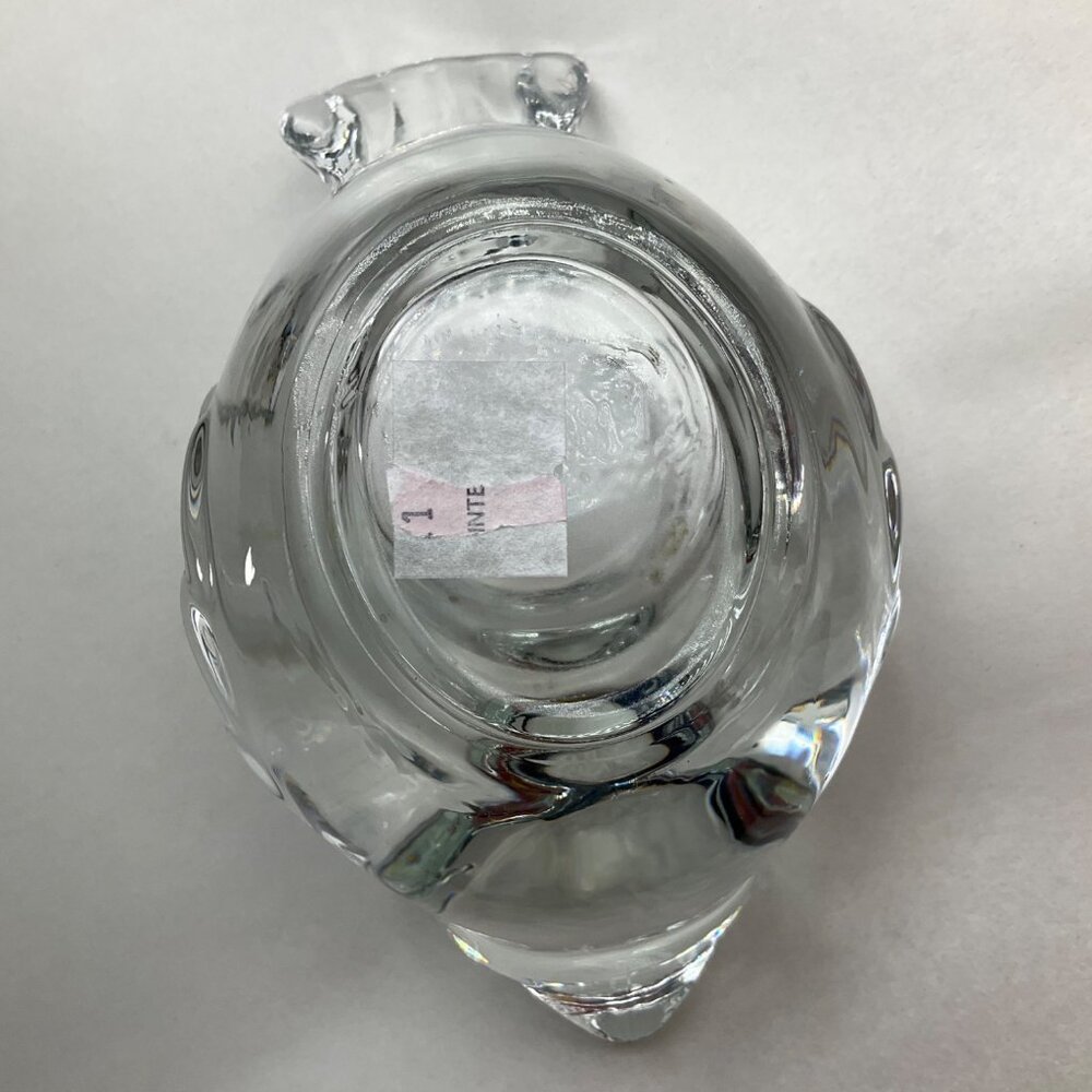 Vintage Clear Glass Bird Figurine Candle Holder Votive Tea Light Paperweight - Picture 9 of 11